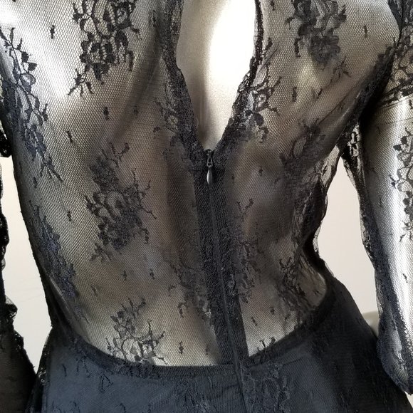 Black Lace Sexy Dress - Picture 4 of 6